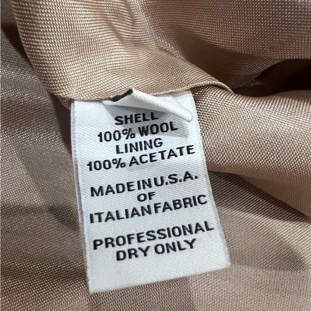 Fleuette Wool Stand Collar Car Coat Size 12 - Picture 7 of 9